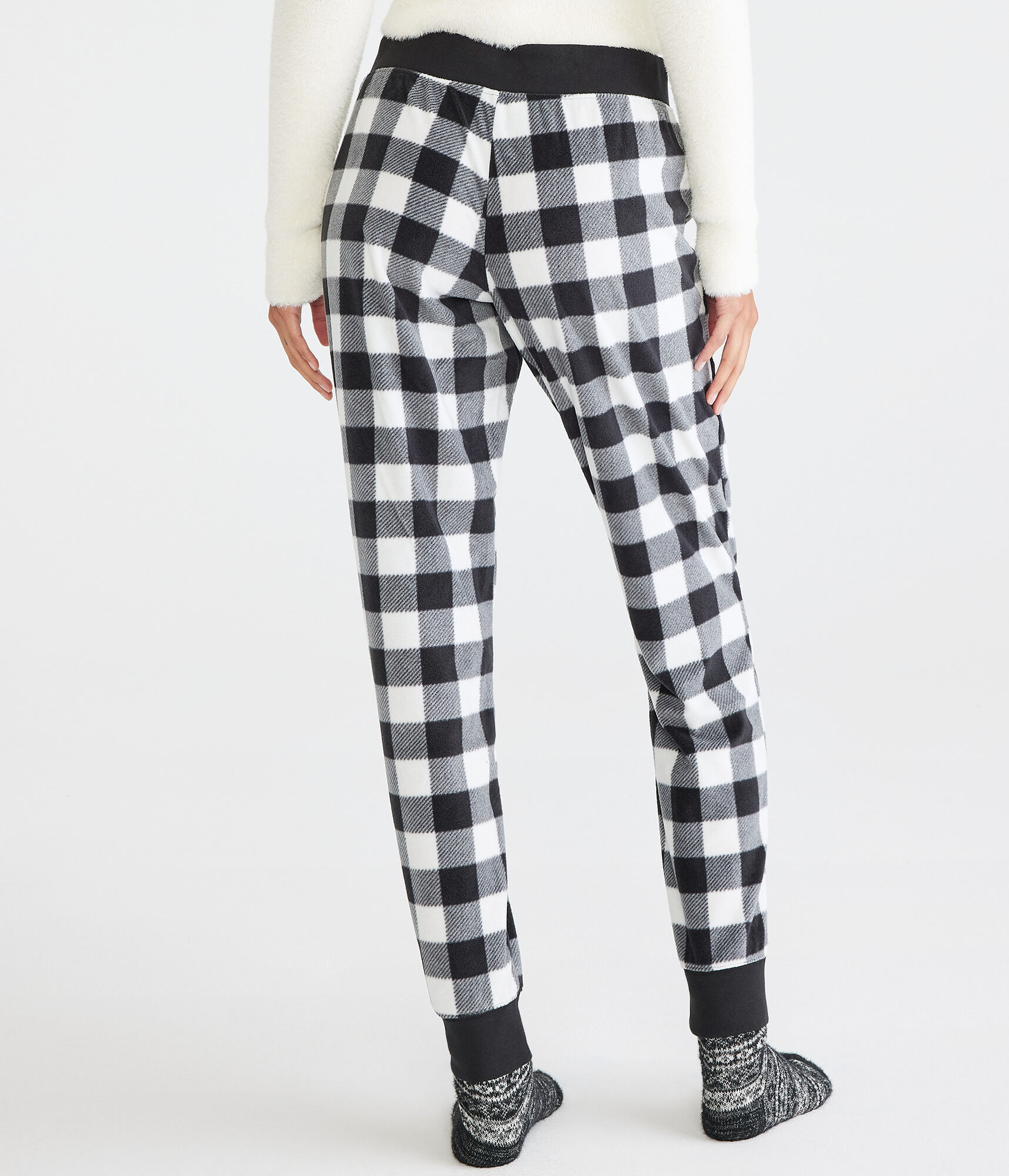 Buffalo Plaid Polyfleece Sleep Joggers