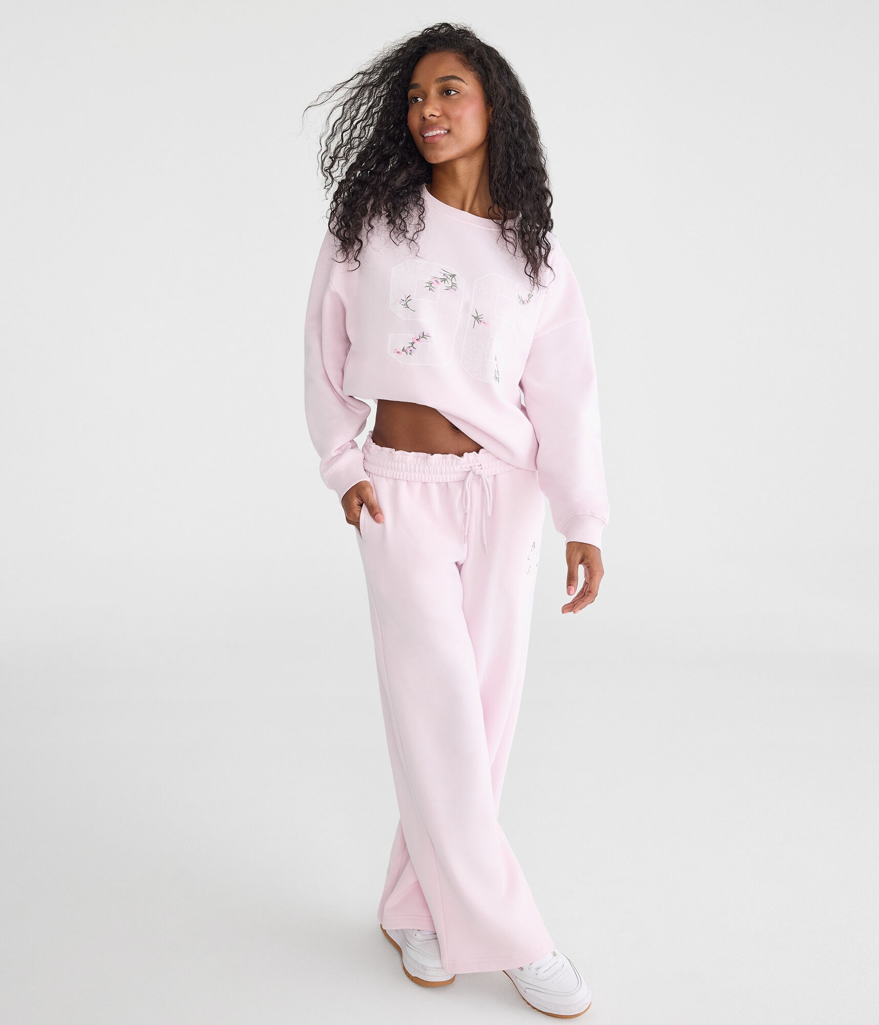 Cloud Soft Floral 96 Oversized Crew Sweatshirt