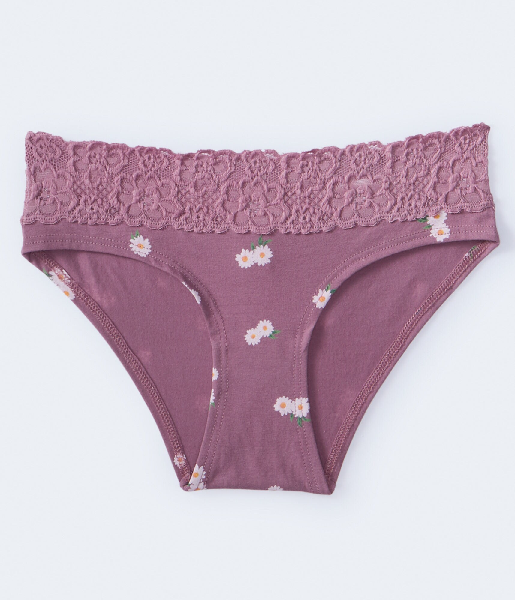 Daisy Blossoms Lace-Trim Hipster