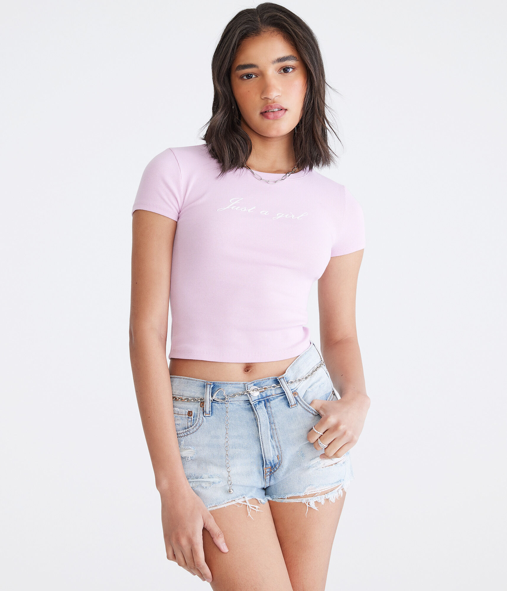 Seriously Soft Just A Girl Baby Tee