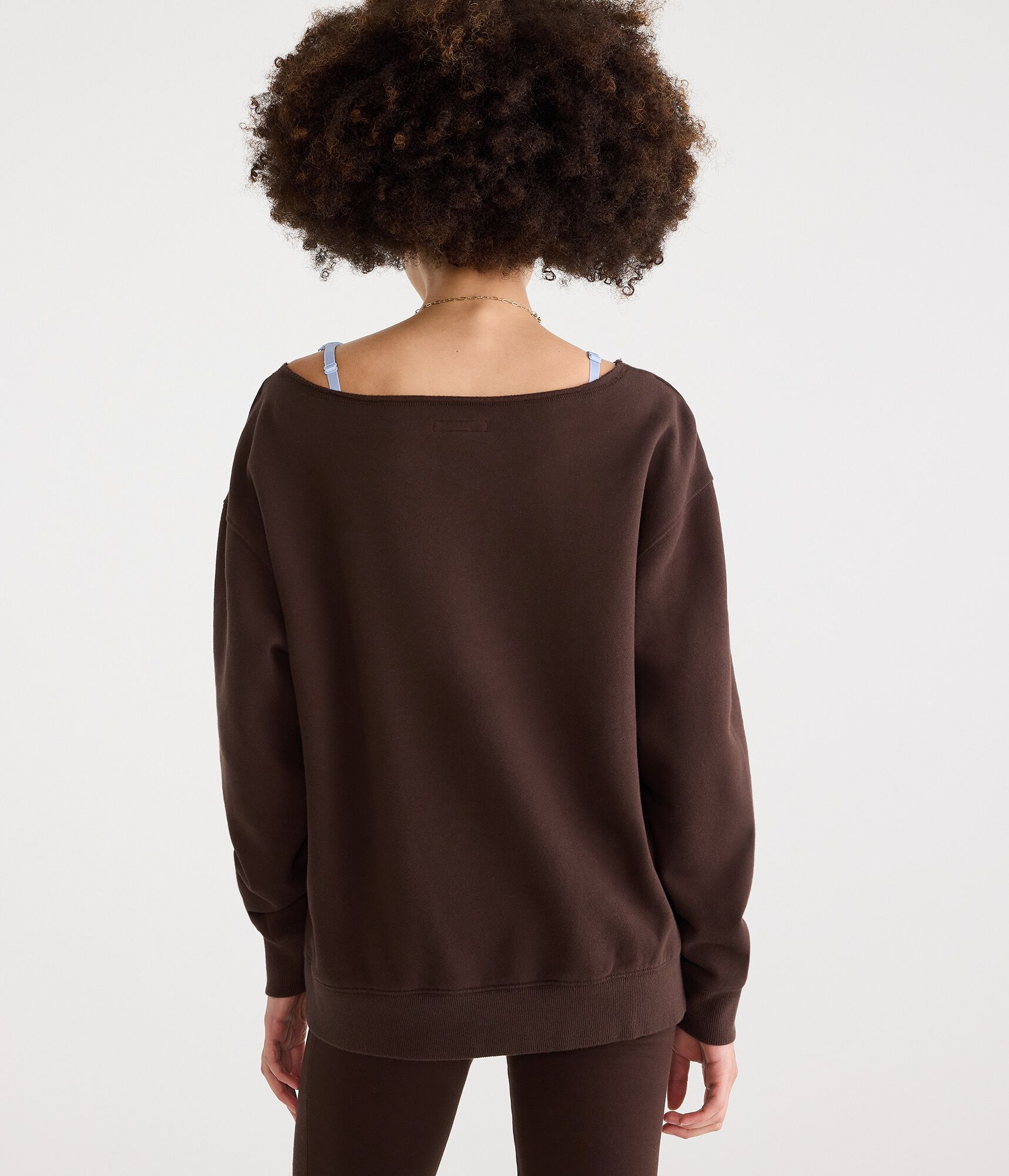 Cloud Soft Oversized Off-The-Shoulder Sweatshirt