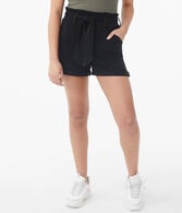 High-Rise Paper Bag Shorts