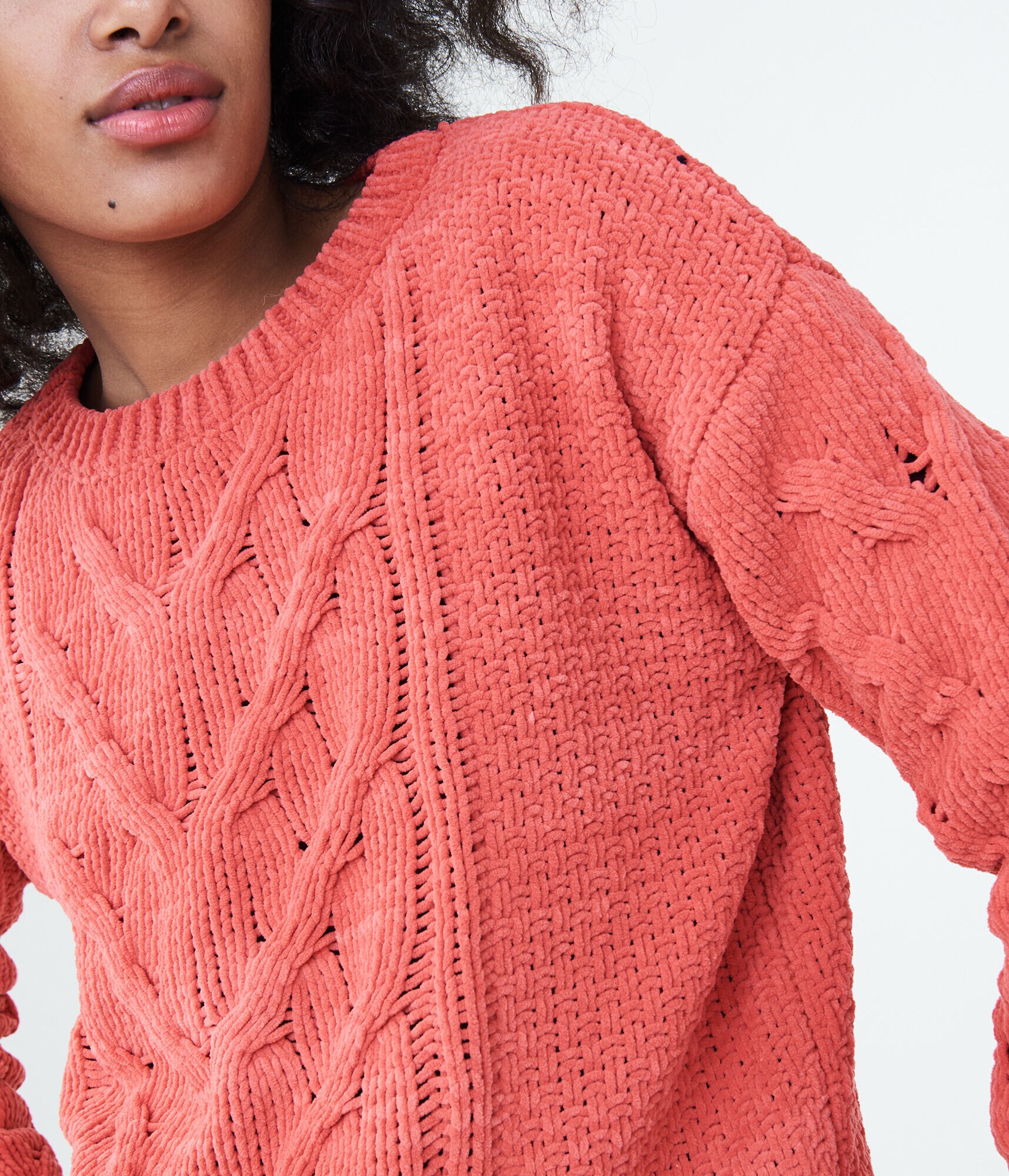 Cable Chenille Sweater
