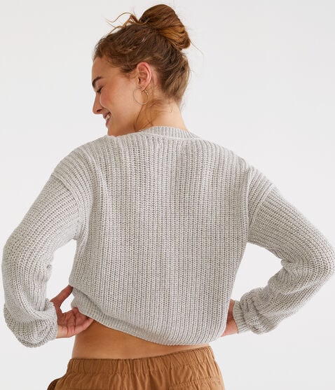 Long Sleeve Buttoned Shaker Cardigan Long Sleeve Buttoned Shaker Cardigan