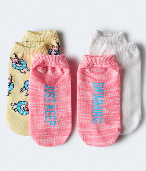 Swimming Dog Ankle Sock 3-Pack Swimming Dog Ankle Sock 3-Pack