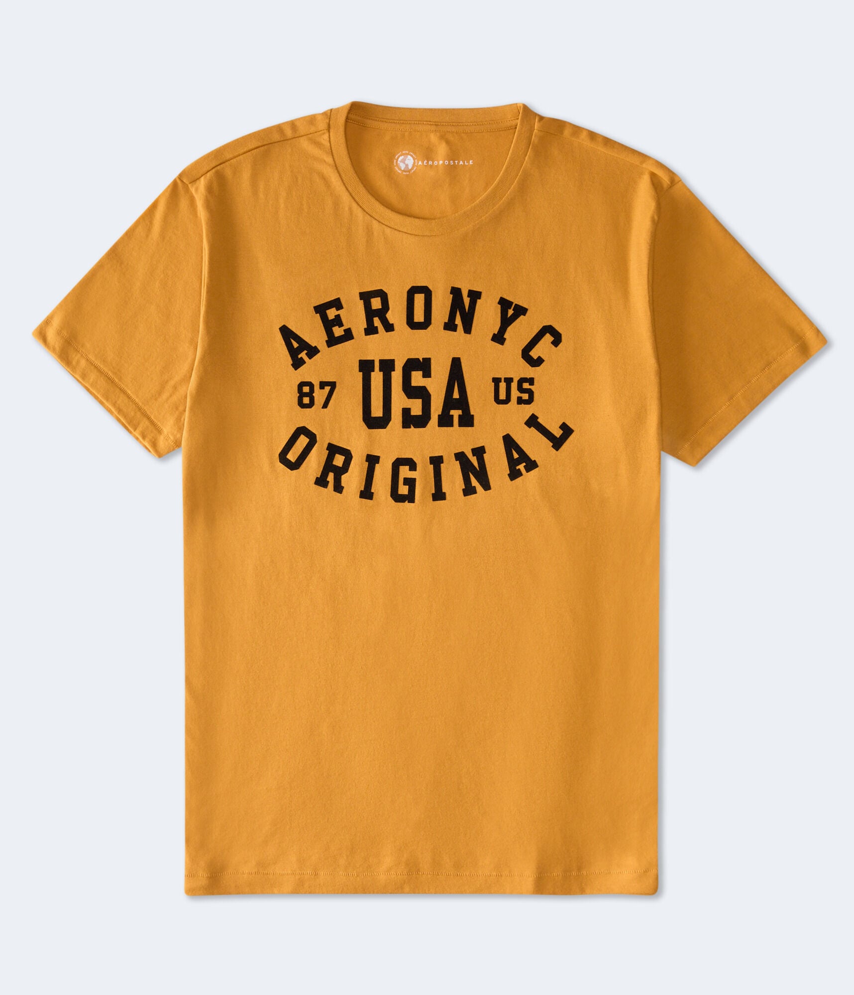 Aero NYC USA Flocked Graphic Tee