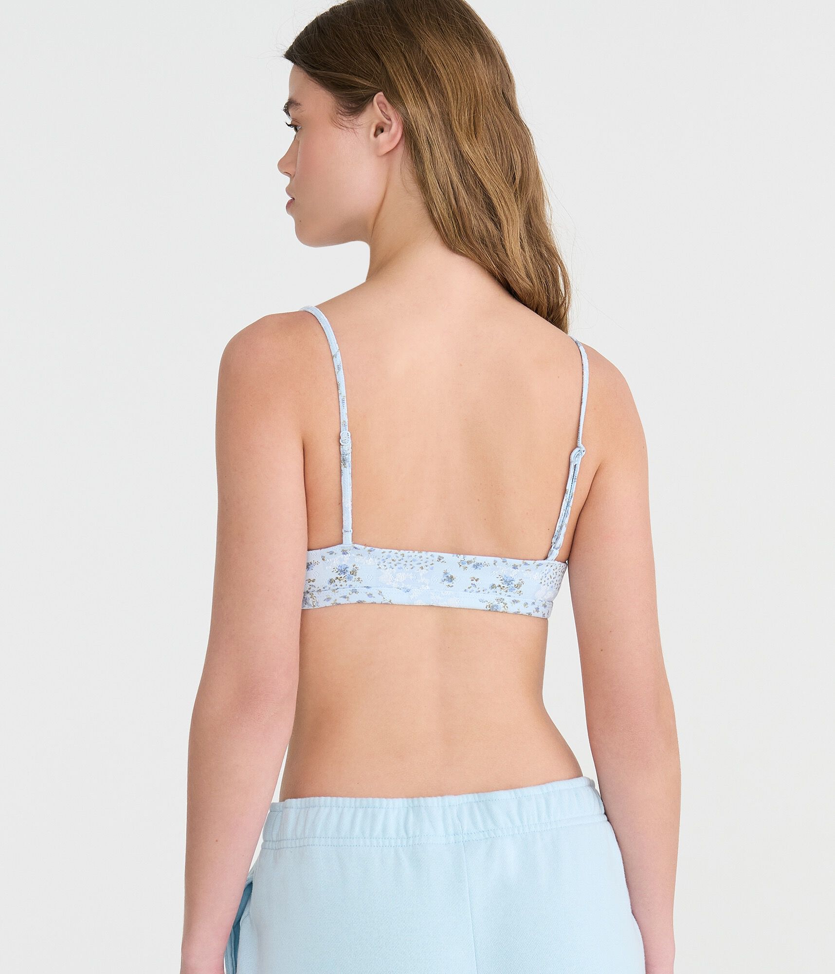 Floral Lace Triangle Bralette