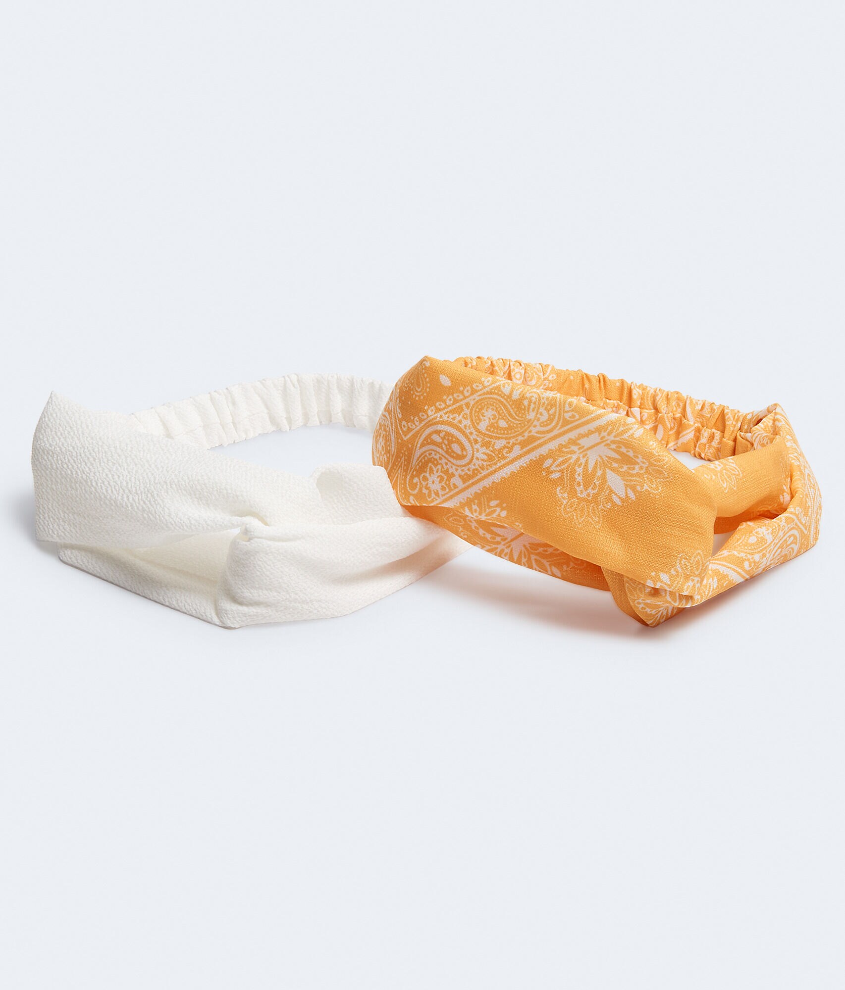 Bandana &amp; Solid Twist Headband 2-Pack