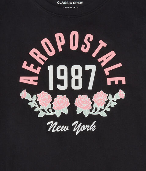 Aeropostale 1987 Roses Graphic Tee Aeropostale 1987 Roses Graphic Tee