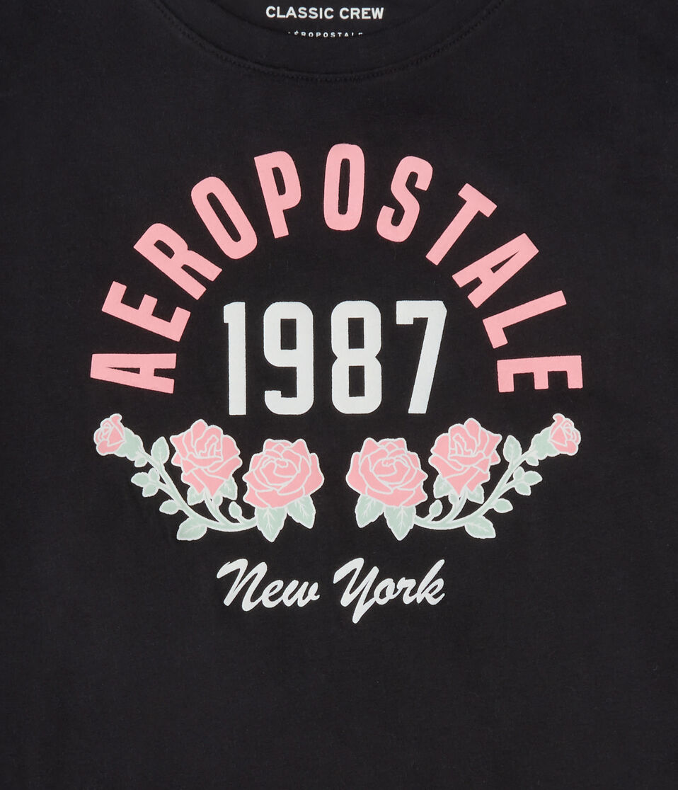 Aeropostale 1987 Roses Graphic Tee