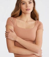 Seriously Soft Sculpt Square-Neck Tee