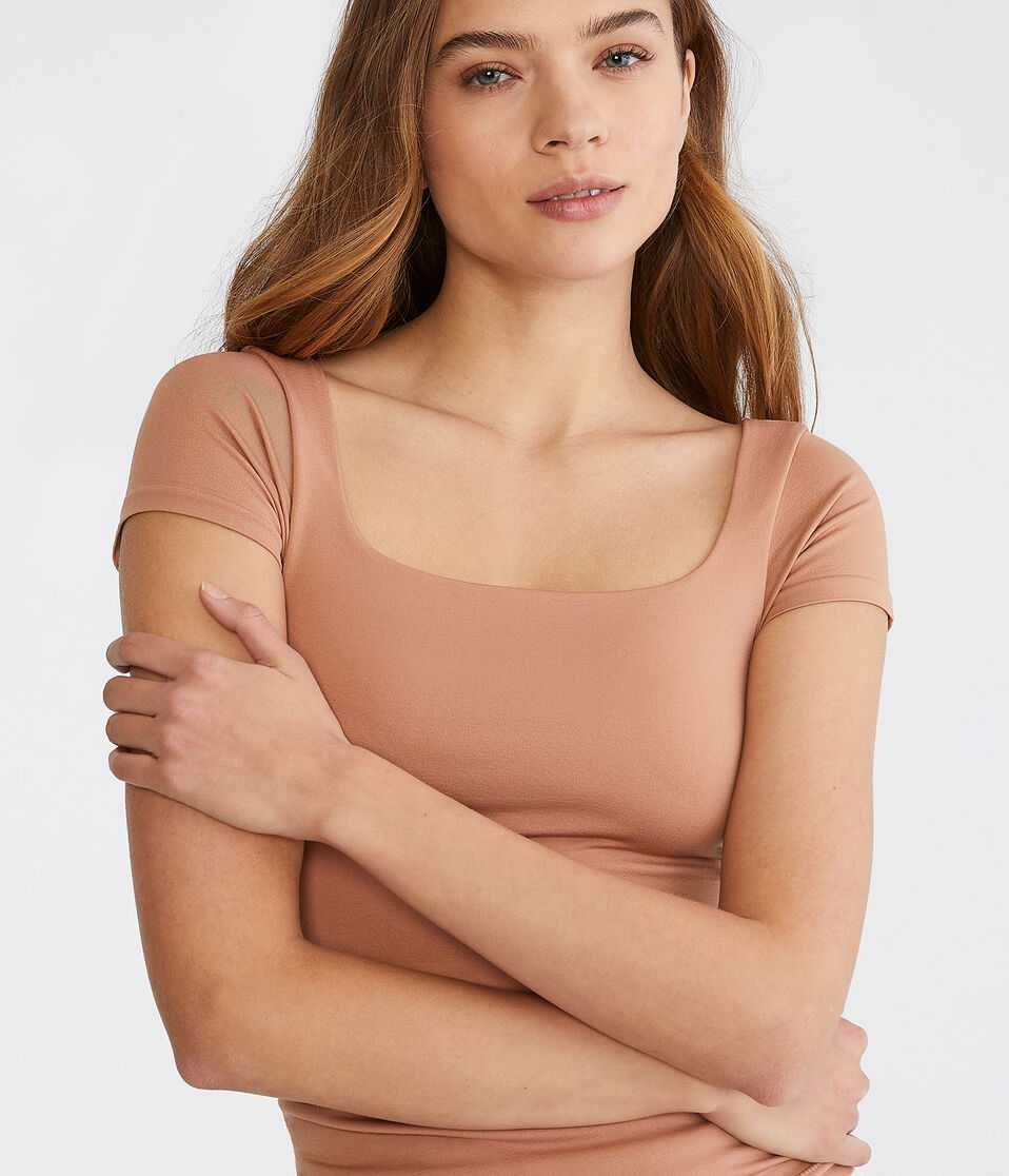 Seriously Soft Sculpt Square-Neck Tee