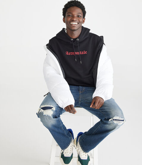 Gothic Aeropostale Pullover Hoodie Gothic Aeropostale Pullover Hoodie