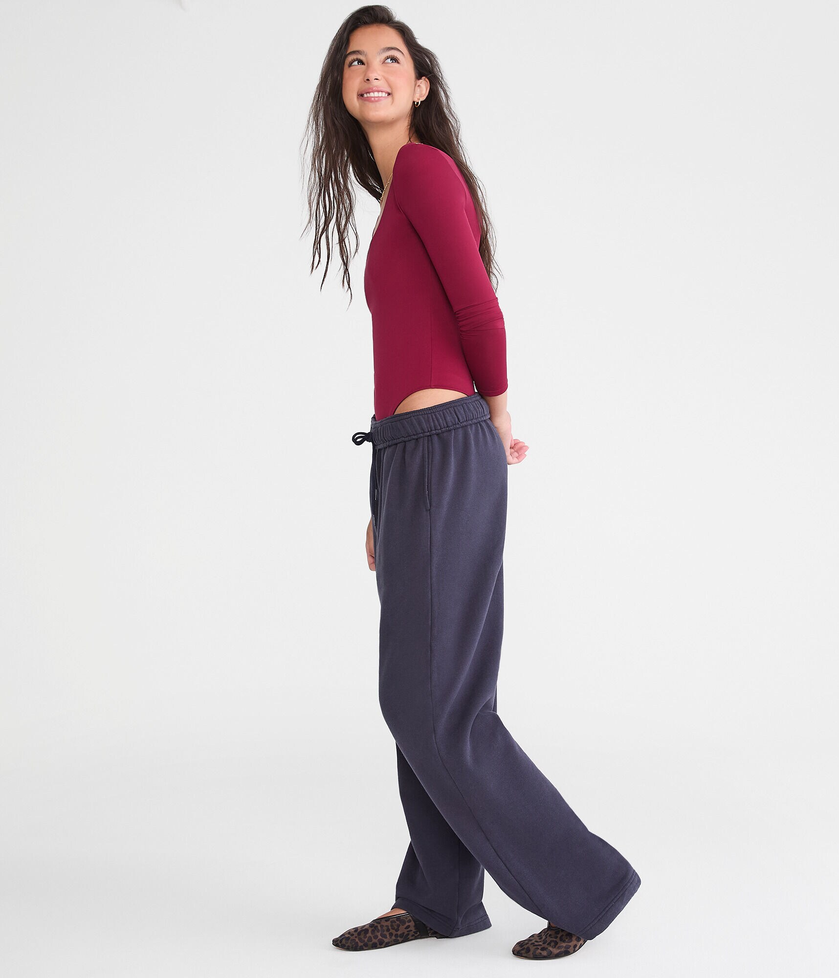 Cloud Soft Mid-Rise Straight Leg Sweatpants