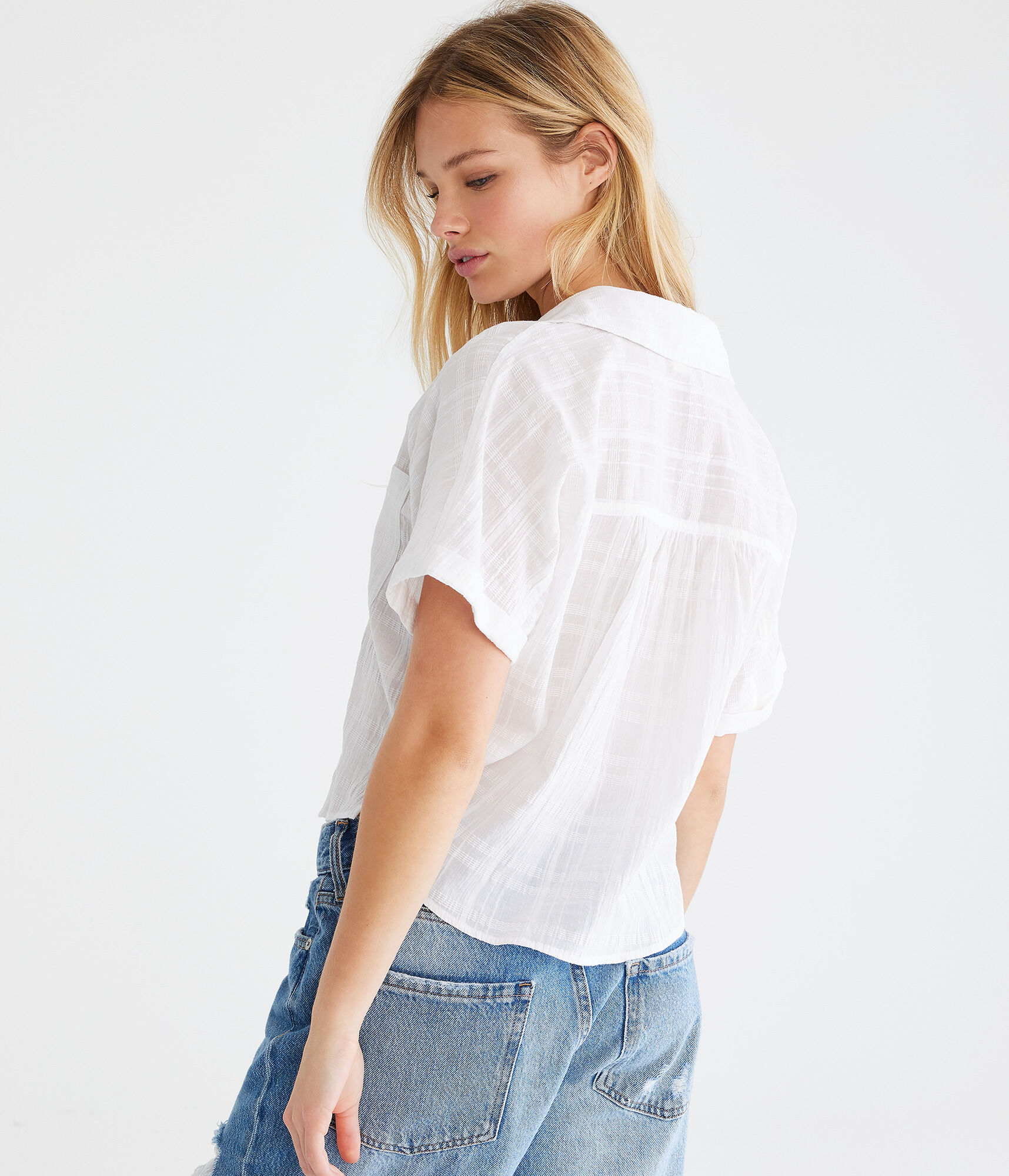 Tonal Textured Stripe Shirt