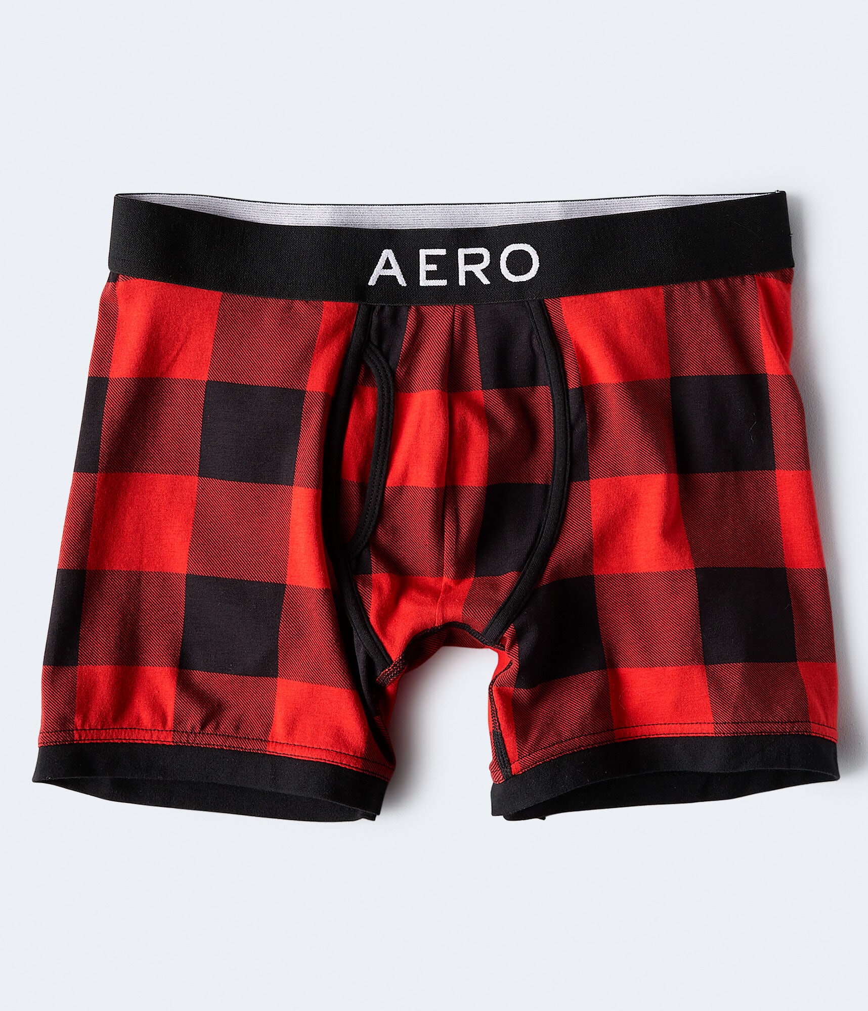 Buffalo Plaid Knit Boxer Briefs