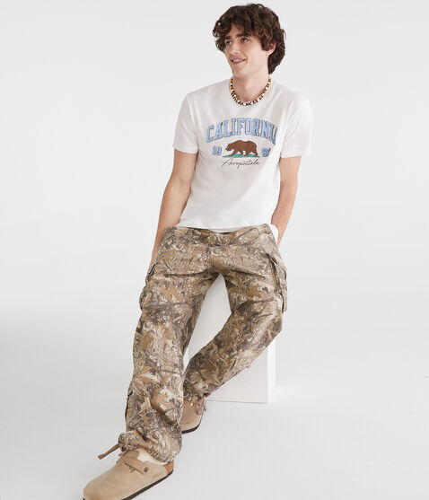 Aeropostale California Bear Appliqué Graphic Tee Aeropostale California Bear Appliqué Graphic Tee
