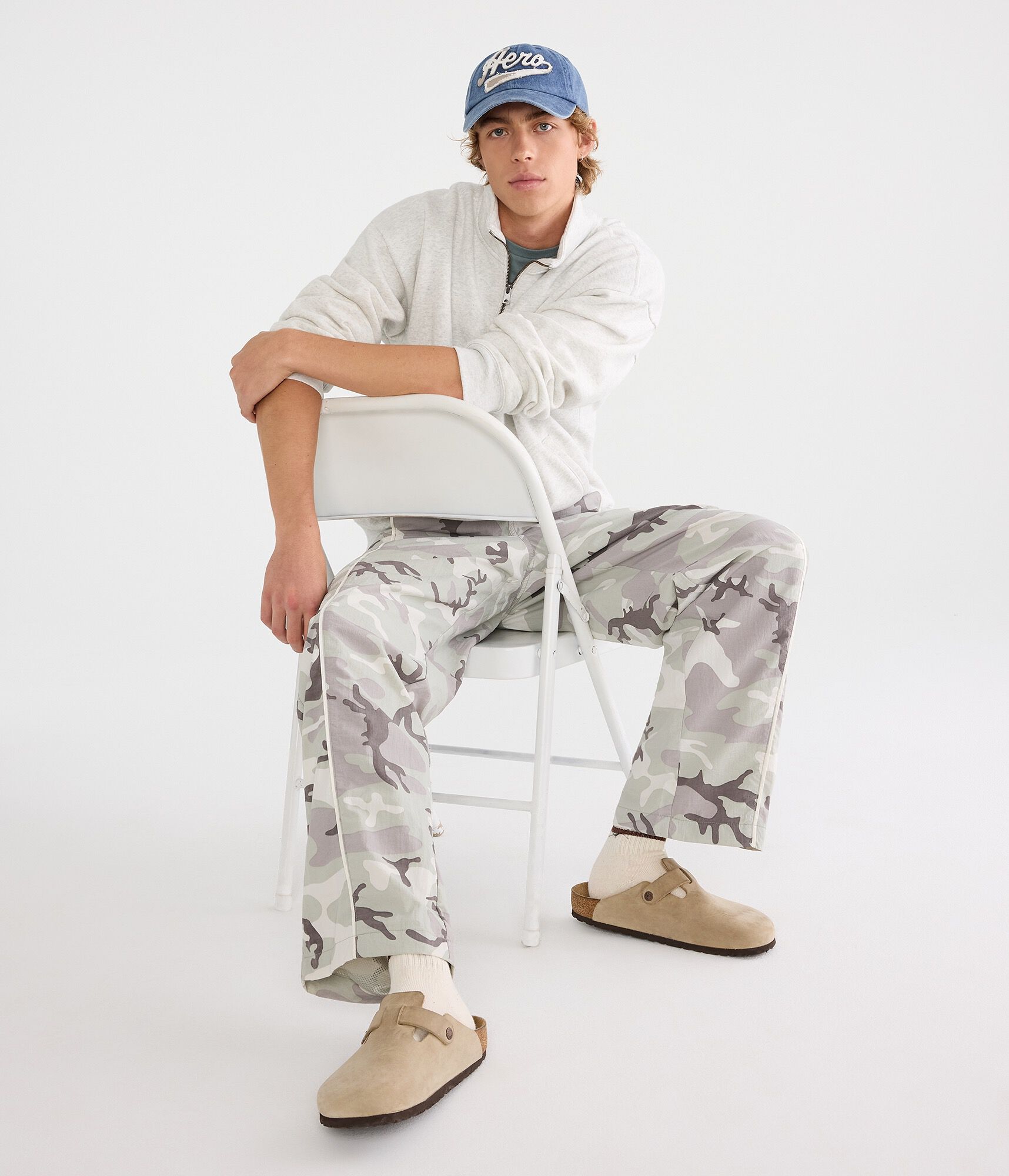 Cloud Soft Boxy Quarter-Zip Sweatshirt