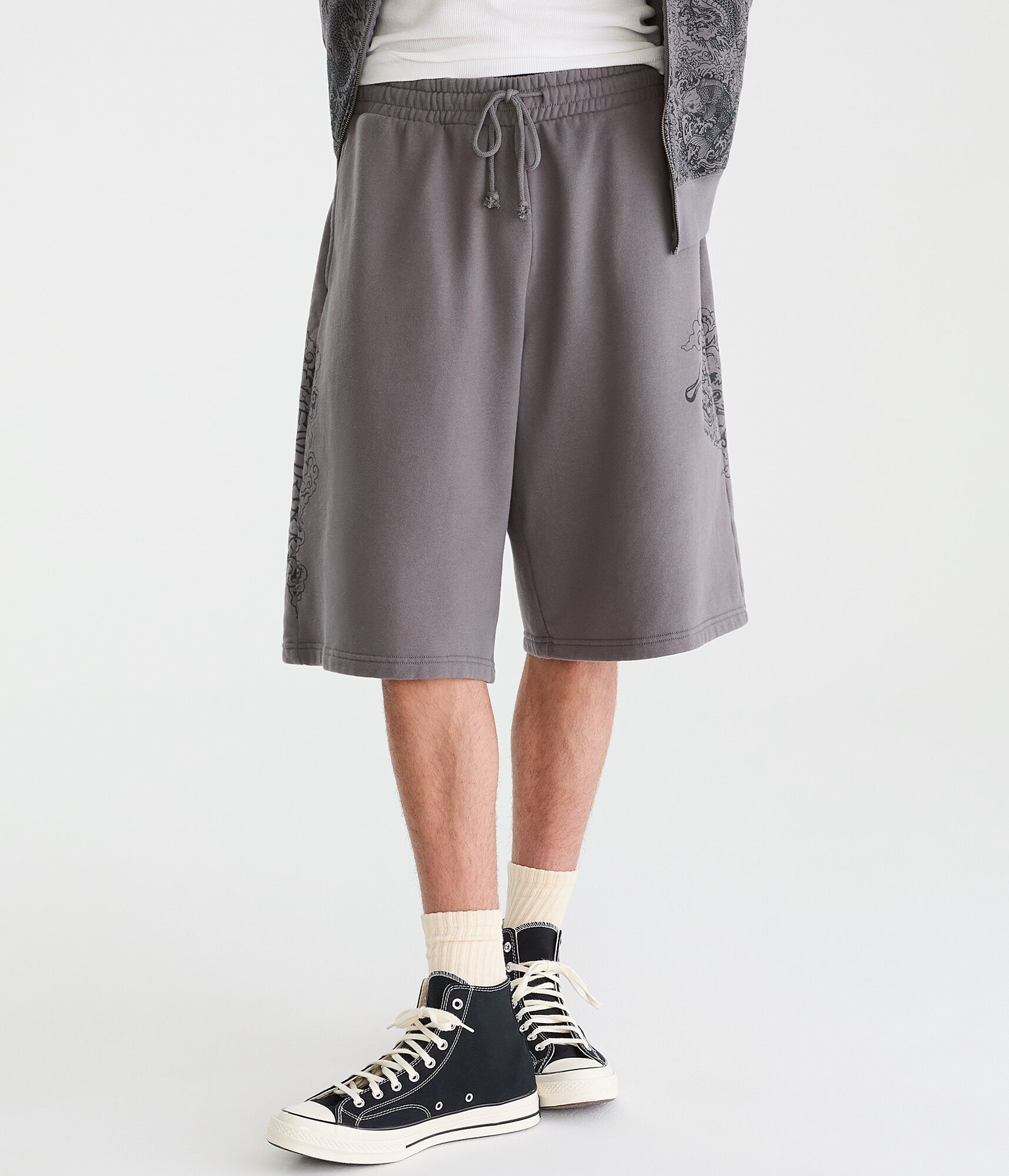 Cloud Soft Dragon Super Baggy Fleece Shorts