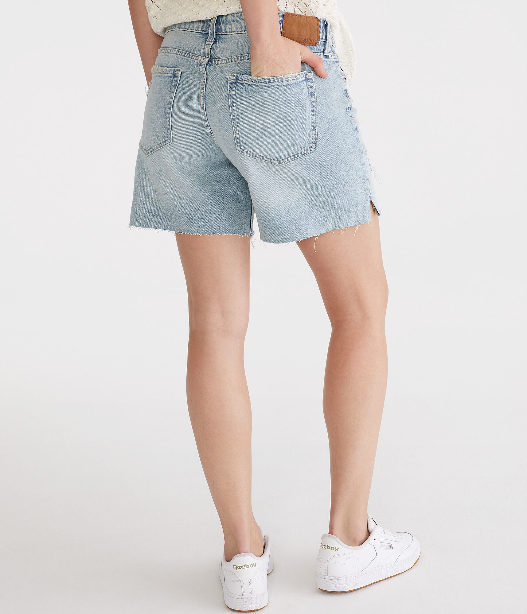Low-Rise Baggy Denim Shorts