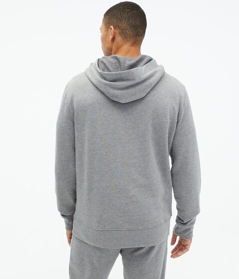 Aero Vertical Stripe Letter Pullover Hoodie