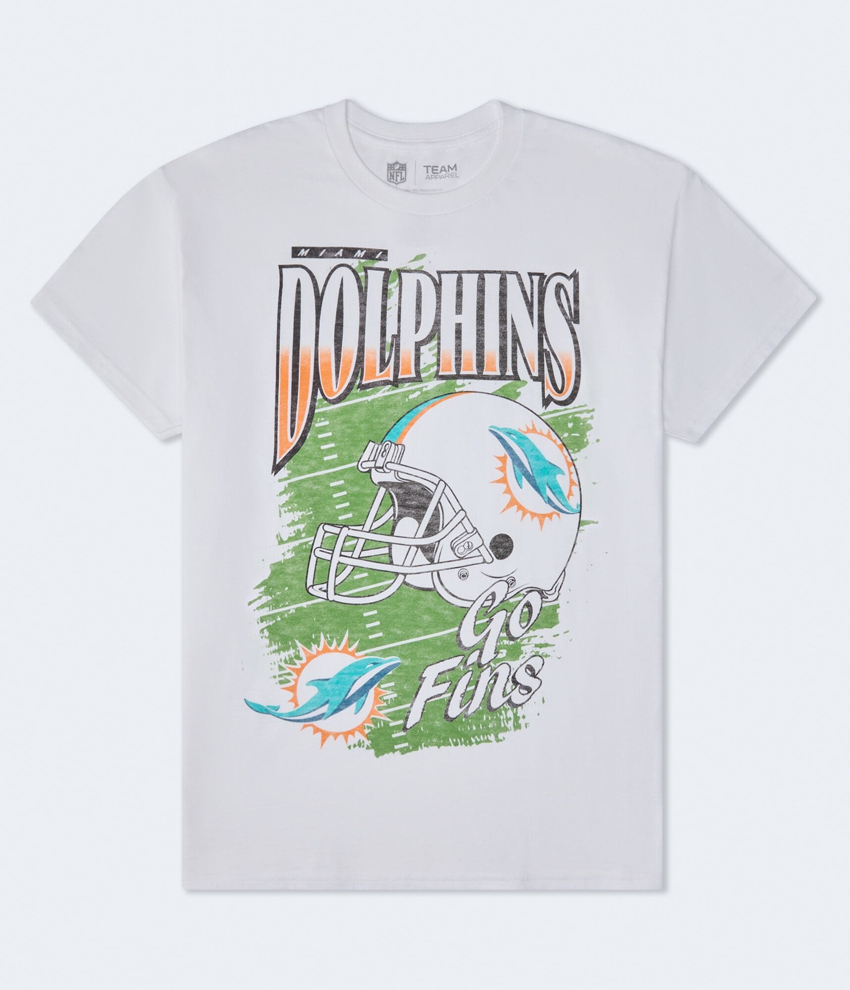 Miami Dolphins Helmet Relaxed Graphic Tee