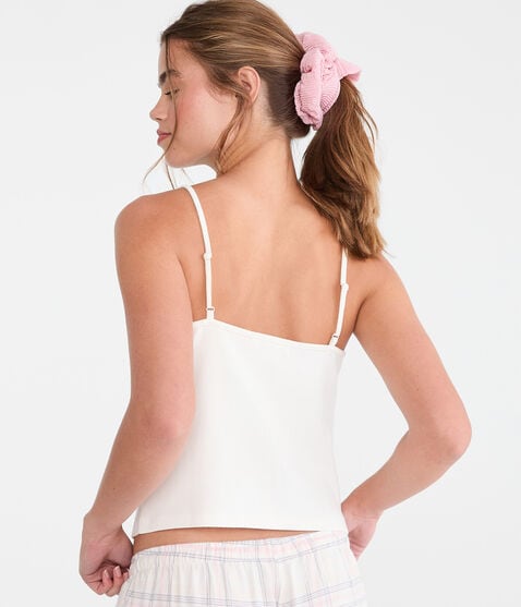 Embroidered Floral Sleep Cami Embroidered Floral Sleep Cami