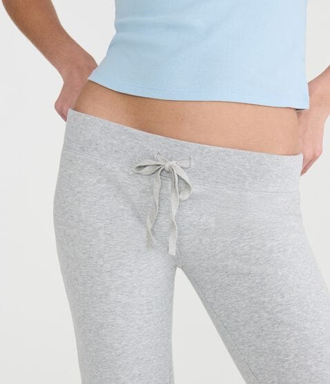 Solid Fit & Flare Sweatpants