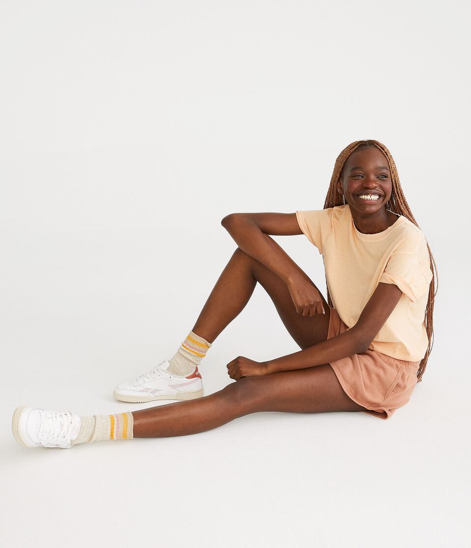 Washed Loose Fit Crew Tee