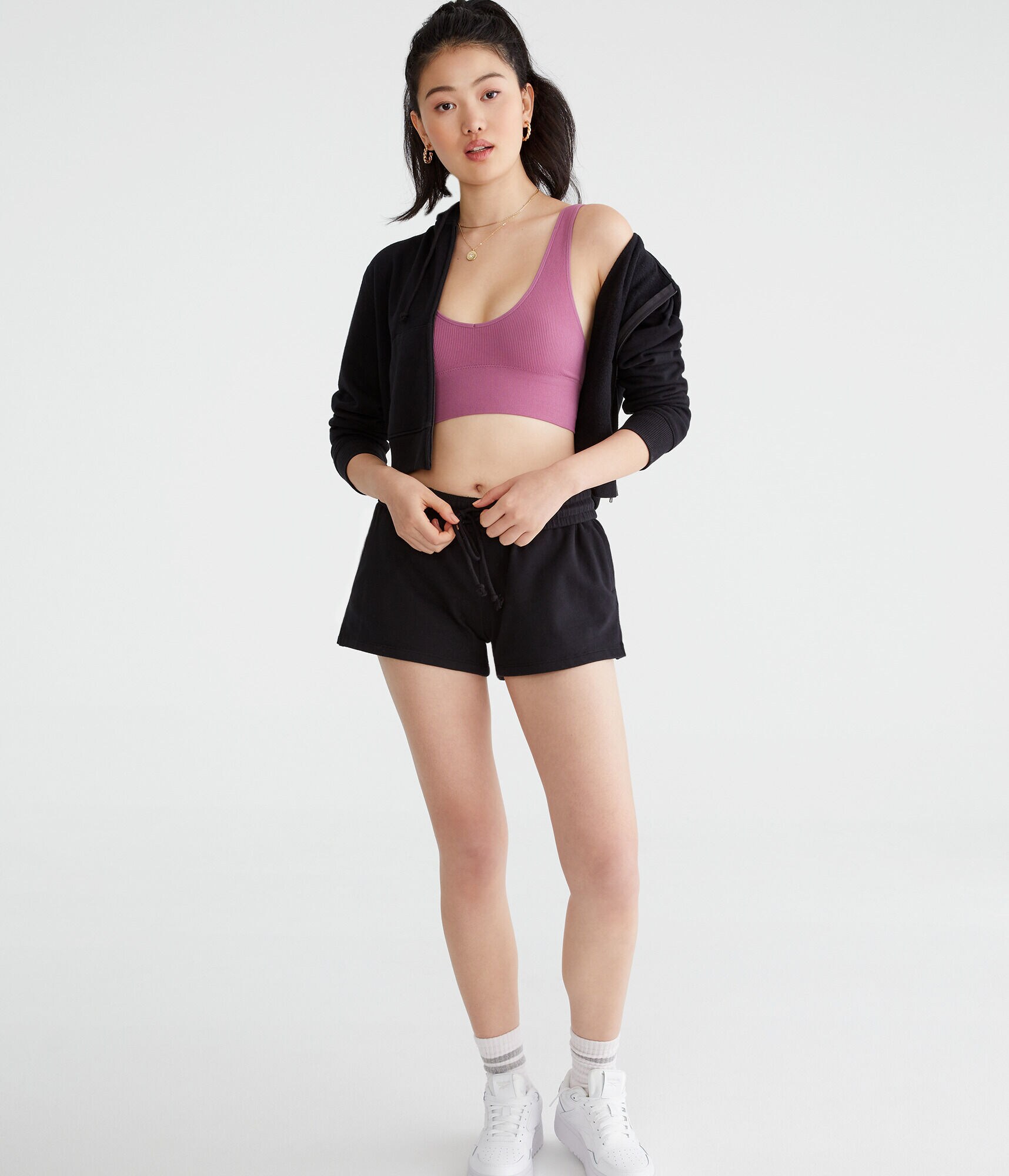 Seamless Scoop Long-Line Bralette