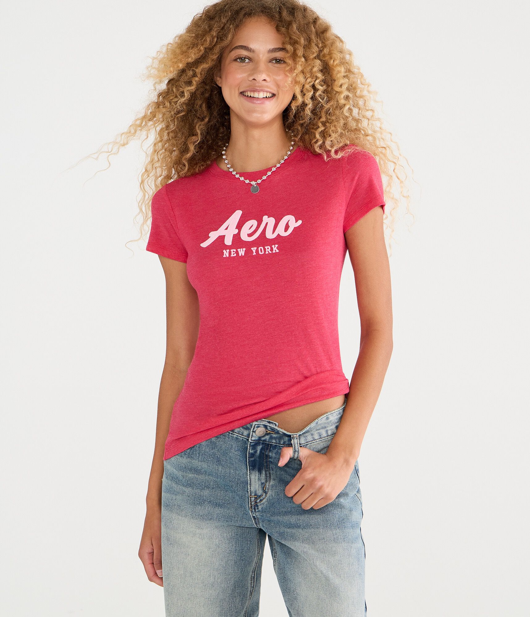 Aero Script Appliqu&eacute; Graphic Tee