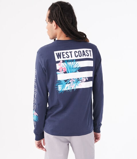 Long Sleeve California West Coast Graphic Tee