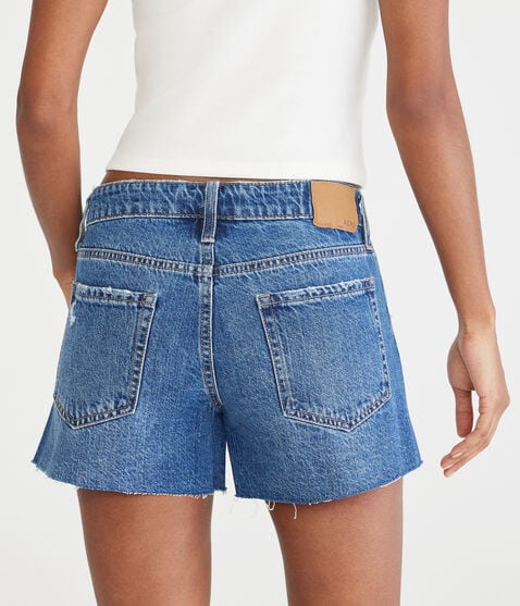 Low-Rise Baggy Denim Shorts 4" Low-Rise Baggy Denim Shorts 4"