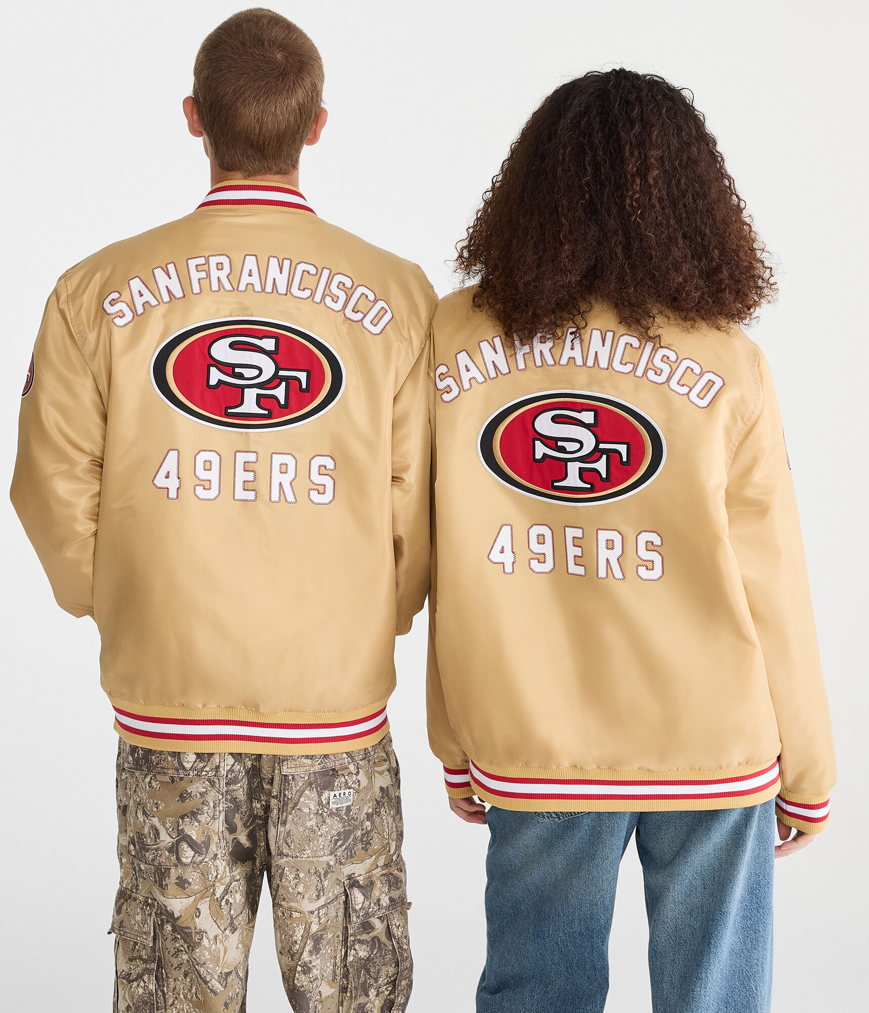 San Francisco 49ers Satin Bomber Jacket