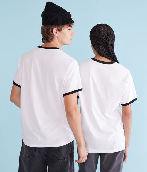 Hello Kitty Relaxed Ringer Graphic Tee