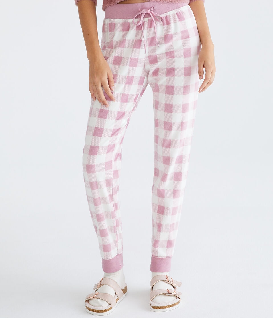 Buffalo Plaid Polyfleece Sleep Joggers