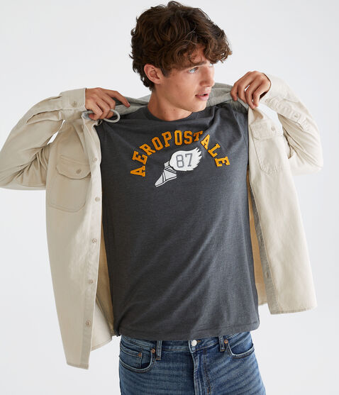 Aeropostale 87 Winged Foot Graphic Tee Aeropostale 87 Winged Foot Graphic Tee