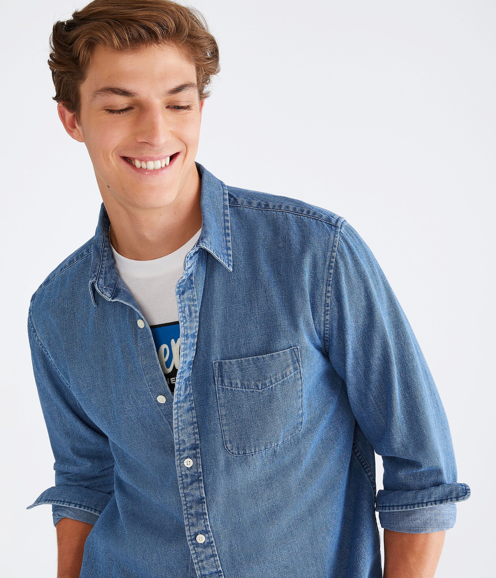 Long Sleeve Denim Shirt