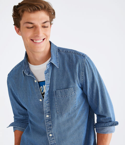 Long Sleeve Denim Shirt