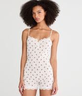 Teddy Bear Tank Sleep Romper