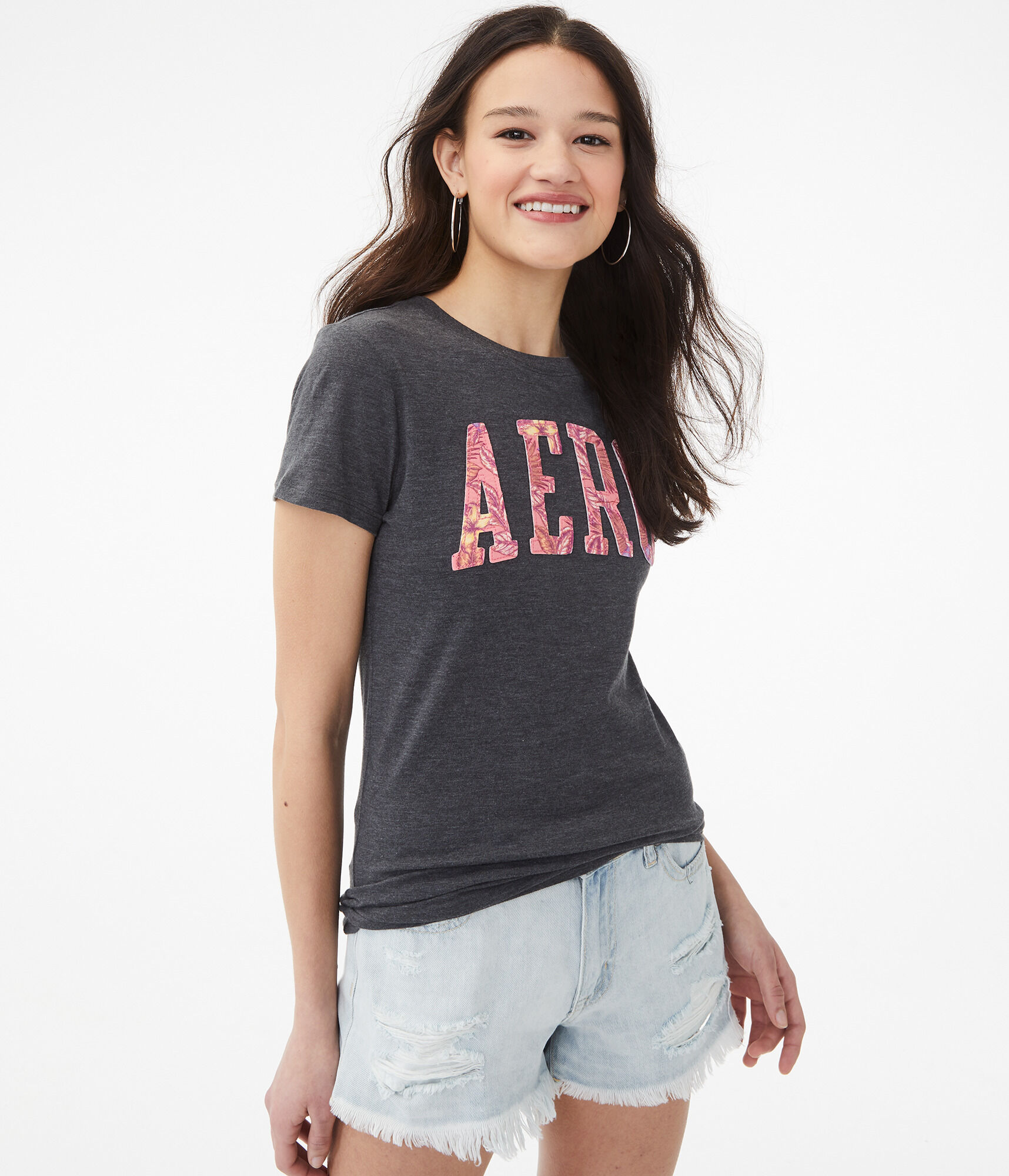 Tropical Flower Aero Graphic Tee