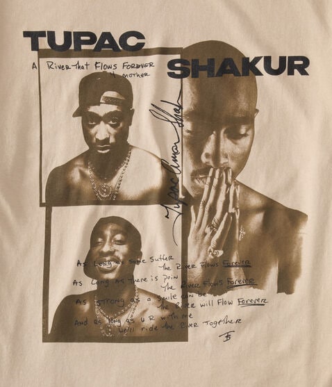 Tupac Shakur Relaxed Graphic Tee Tupac Shakur Relaxed Graphic Tee