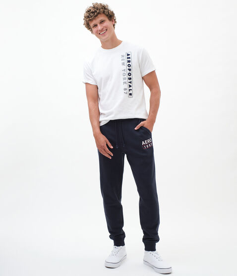 Aero 1987 Box Logo Jogger Sweatpants Aero 1987 Box Logo Jogger Sweatpants