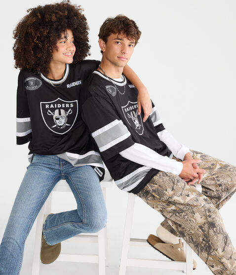 Las Vegas Raiders Football Mesh Top Las Vegas Raiders Football Mesh Top
