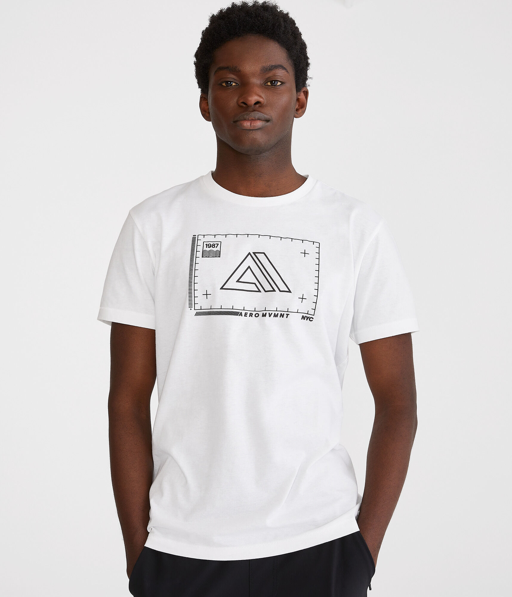 Aero MVMNT Hatch Mark Box Graphic Tee