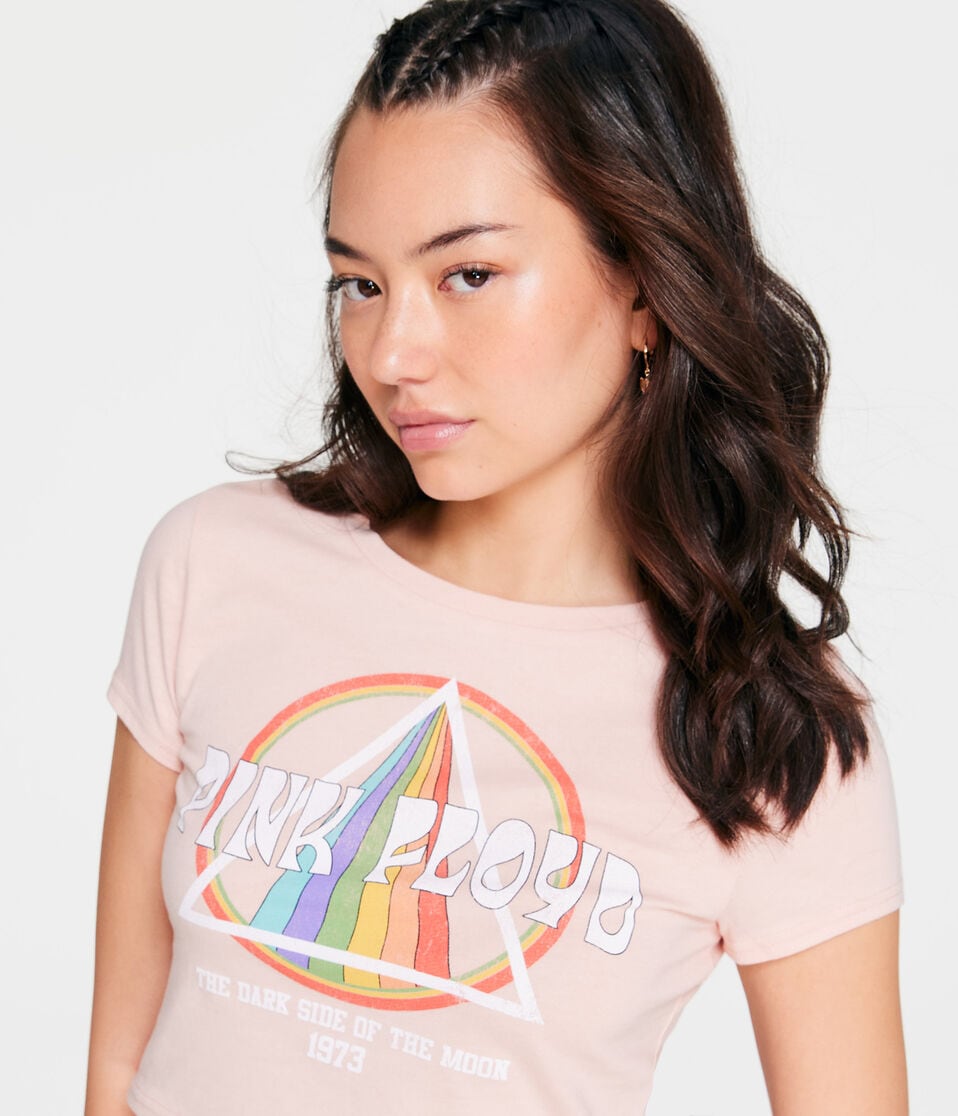 Pink Floyd Prism Cropped Graphic Tee