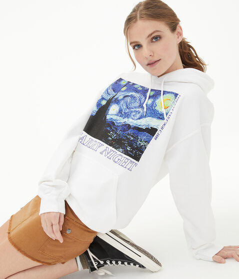 The Starry Night Boyfriend Pullover Hoodie