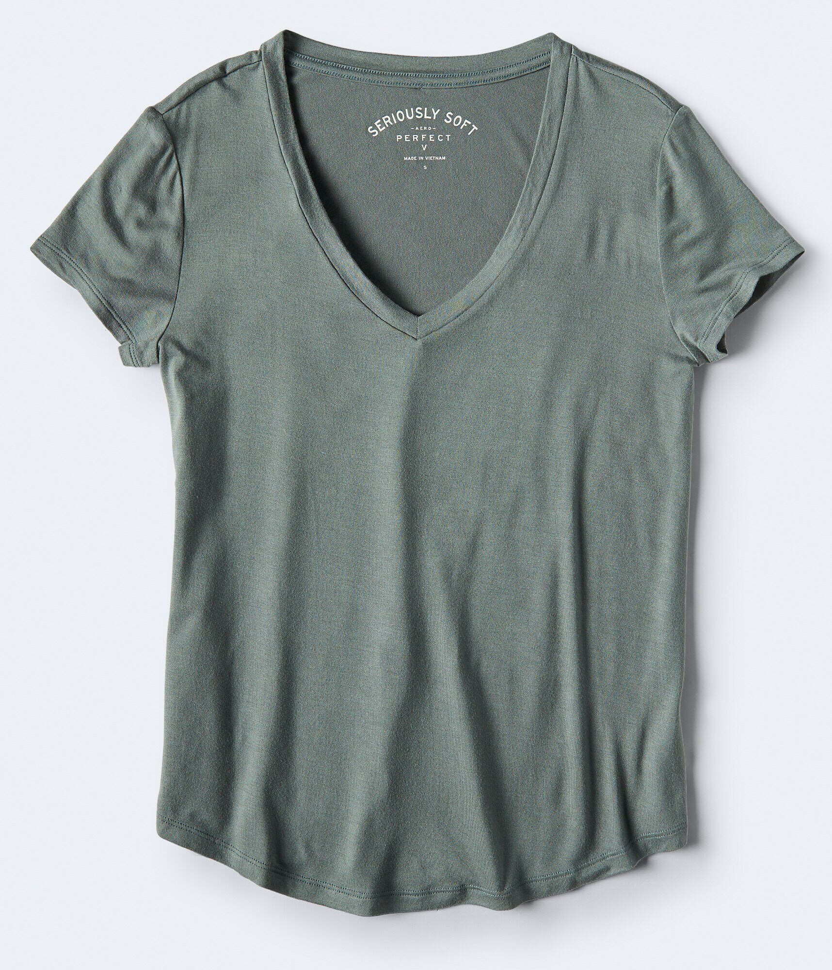 Seriously Soft Solid V-Neck Tee