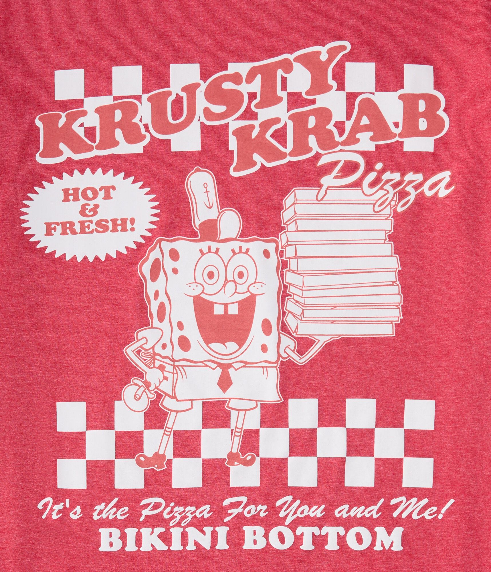 SpongeBob Krusty Krab Pizza Relaxed Graphic Tee