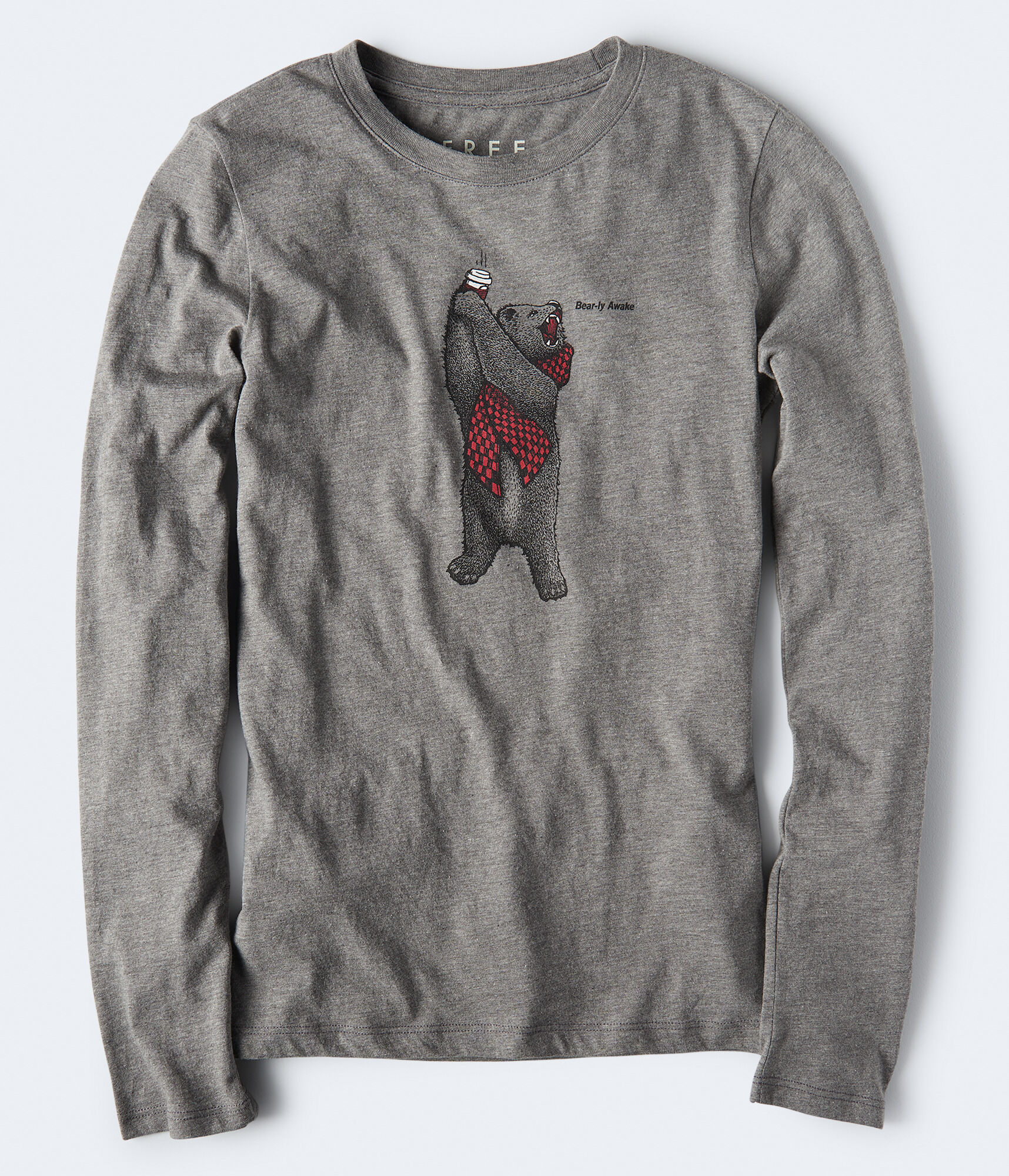 Long Sleeve Free State Bear-ly Awake Graphic Tee